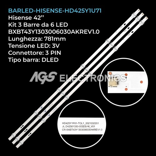 Kit barre strip led - kit, 6