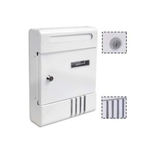 Cassetta Postale Bianco in Metallo portalettere Resistente e Moderna da Esterno