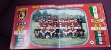 POSTER MILAN 1975 IN CARTONCINO 48,50x23cm Milan Rullo Compressore Del Calcio IT