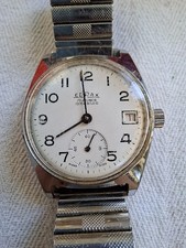 Orologio EDRAX FS Ferrovie dello Stato Polso 34 mm incabloc 17 rubis SWISS MADE