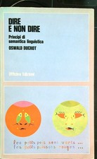 DIRE E NON DIRE DUCROT OSWALD