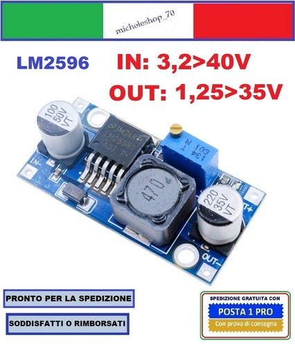 Lm2596 riduttore tensione - riduttore, di