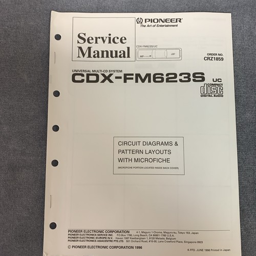 Pioneer cdx fm623s - cdx-fm623s, di