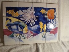 Piastrella ceramica scena