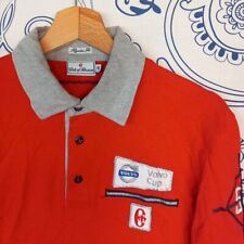 CONTE OF FLORENCE VOLVO CUP VINTAGE POLO LONG SLEEVES TG S PATCH RICAMI COTONE 
