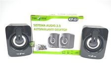 CASSE AUDIO PER PC USB 2.0 JACK ALTOPARLANTI MUSICA NOTEBOOK MINI SPEAKER KP-01
