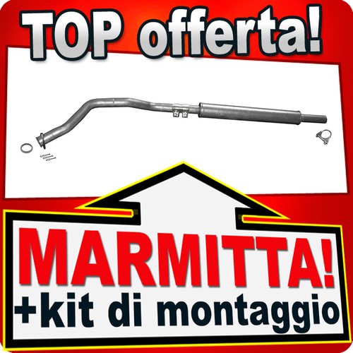 Silenziatore centrale per saab - silenziatore,
