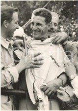 1956 CICLISMO GIRO D'ITALIA Pasquale FORNARA nuova maglia rosa - Foto 13x18 cm