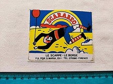 ADESIVO SCARABEO BORSE SCARPE FIRENZE VINTAGE ANNI 80 OLD STICKER AUTOCOLLANT