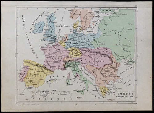 1867 carta geografica antica - carta,