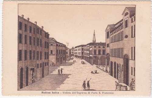 Modena antica veduta - antica,