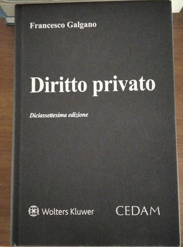 Diritto privato galgano - privato,