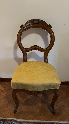 Sedie antiche noce con - noce,
