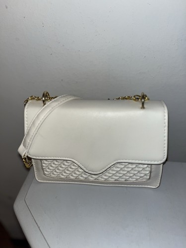 Borsa bianca con catena - bianca,