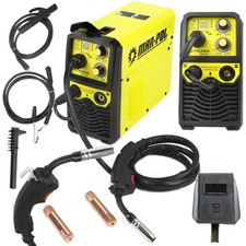 Inverter Saldatrice 130A MIG MAG MMA TIG DC 230V Flux Lift Raffreddamento Mobile