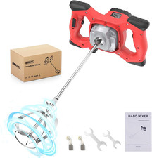 Mescolatore per Malta, 2100W, 270–930 Giri/Min, 6 Marce, Miscelatore per Calcest