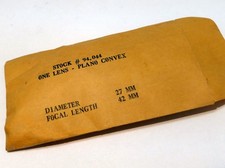 Obiettivo vetro ottico 27mm piano convesso 42mm lunghezza focale spessore 5mm