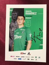 Autografo JUAN IGNACIO RAMIREZ-AS St.Etienne-U18 NS Uruguay-Ex-Montevideo-AK
