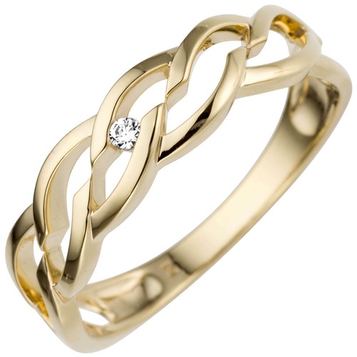 Anello oro giallo 585 con - anello,