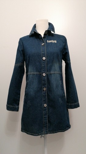 Giacca jeans lunga - , blu