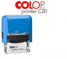 TIMBRO COLOP PRINTER C20 14x38mm Blu A BASE TRASPARENTE