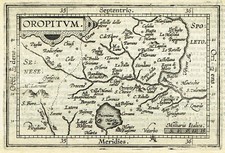 ORVIETO TERNI ORTELIUS 1602 Carta Geografica Originale Mappa Antica UMBRIA