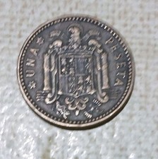 1 PESETAS  Spagna 1947 Rara
