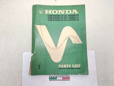 MANUALE LISTA PARTI ORIGINALE HONDA CB 450 CL 450 K3 K4 K5 LINGUA INGLESE (PP...