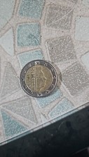 Moneta 2euro com scritta - moneta,
