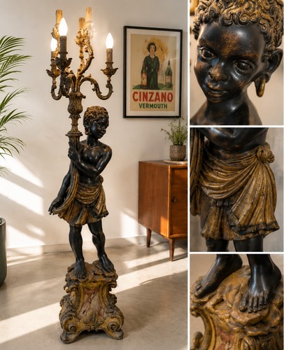 Antica lampada vintage moro - antica,