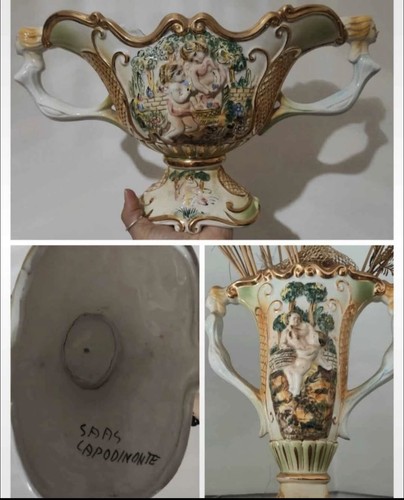 Splendido set vasi capodimonte - vasi,