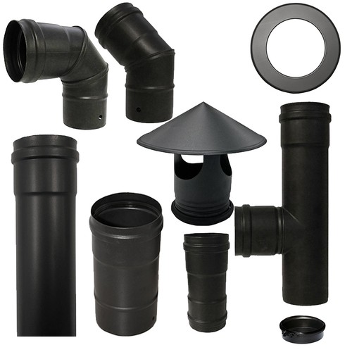 Tubo stufa pellet smaltato con