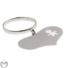 Anello in oro bianco 18 Kt 750 cuore -294/VE-