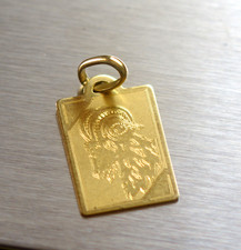 Medaglietta Oro Giallo 18 kt Segno Zodiacale Ariete, ciondolo 750/1000- Gr. 1,75