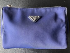 Borsa culturale originale Prada Necessaiere tessuto Tecno - blu - NP € 460
