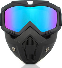 Motociclo Occhiali Maschera Occhiali Moto Occhiali Rimovibili Prova Di Nebbia Ca