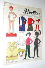 CORRIERE DEI PICCOLI vestiti ritagliare PRISCILLA  balletto (solo pagina)