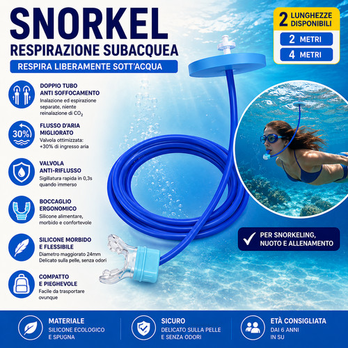 Snorkel respirazione subacquea - snorkel,