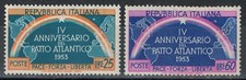ITALIA 1953 Patto Atlantico 2v MH*