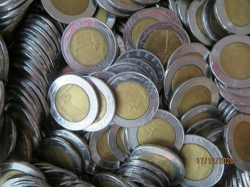 Monete metallo 500 lire - -,