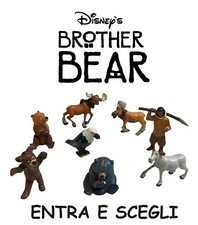 DISNEY PICTURES KODA FRATELLO ORSO BROTHER BEAR FIGURE IN GOMMA 4/6,5 CM