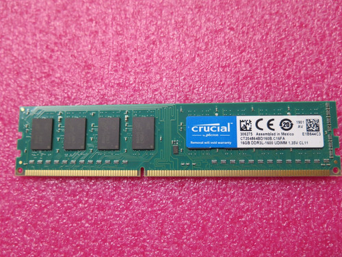 Crucial ddr3l 1600 mhz - 16,