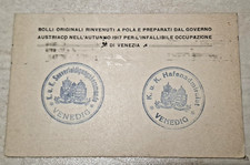 VENEDIG-OCCUPAZIONE AUSTRIACA DI VENEZIA 1917-VG-DEST-UFFICIALE REGIA MARINA-WW1
