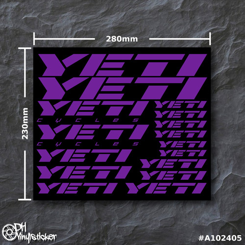 Yeti set adesivi viola - viola, |
