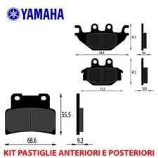 KIT PASTIGLIE FRENO ANTERIORI