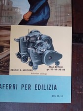 Cesoie Motore Piegaferri Piegatrici Tondo Cemento Armato Costruzioni Anni '50