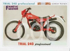 DEPLIANT-BROCHURE -PROSPEKT- MOTO FANTIC MOTOR TRIAL 240 PROFESSIONAL-TRIAL