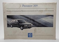 PEUGEOT 309 LIBRETTO USO MANUTENZIONE ISTRUZIONE MANUALE 3 LINGUE ITALIANO FRA