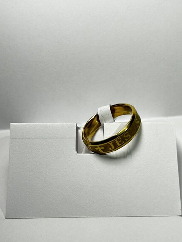 Anello dorato acciaio - anello,