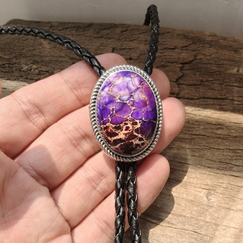 Cravatta bolo viola - cravatta,